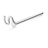 Snake Silver Straight Nose Stud NSKA-720